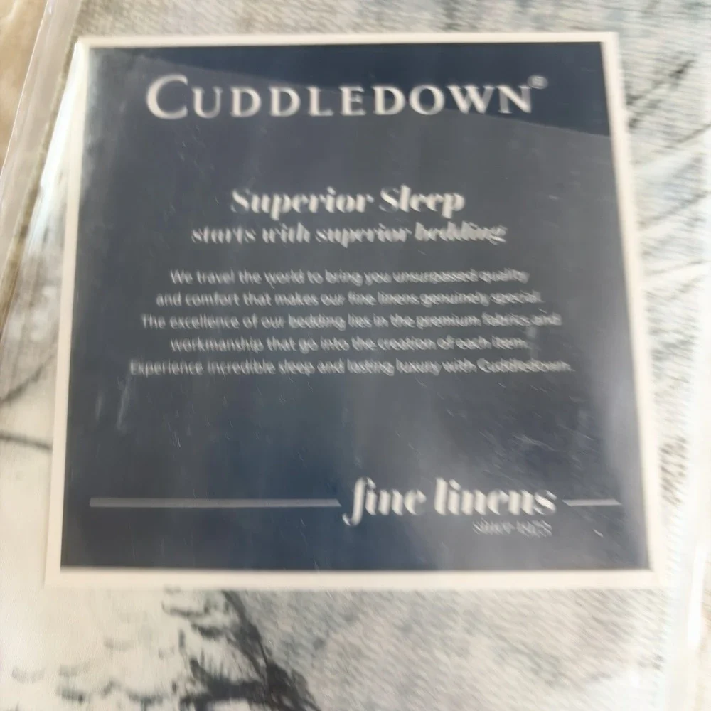 Cuddledown Aves Crane Bird Print Standard Queen Pillowcase 350TC 100% Cotton NEW